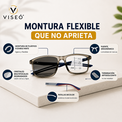 VISEÓ® Gafas Multifocales Fotocromáticas 3en1