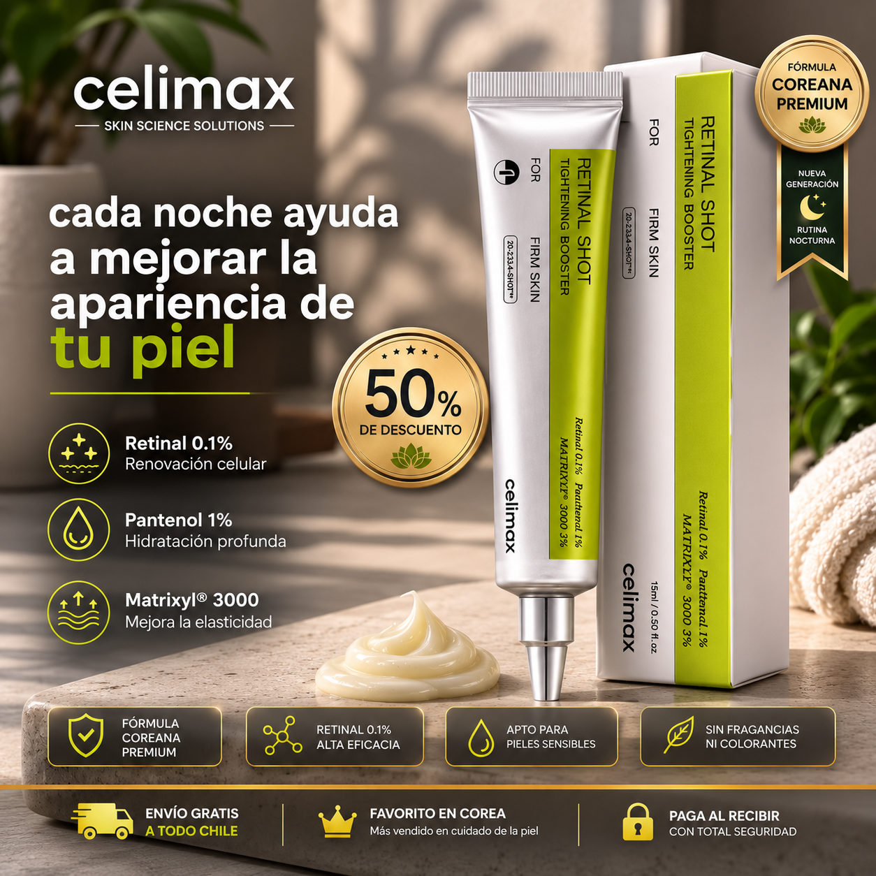 Celimax® Retinal Shot Rejuvenecimiento