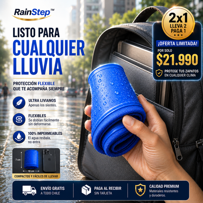OFERTA 2X1 RainStep™ Mantén tus Zapatos Siempre Secos