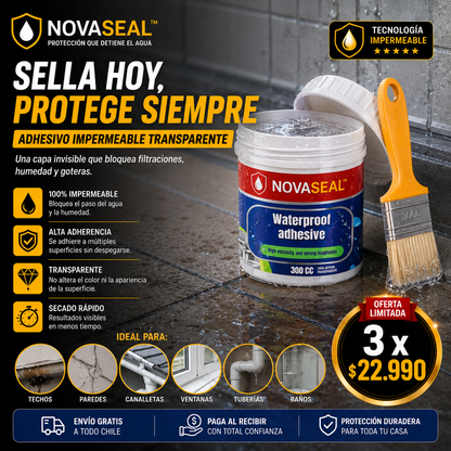 NOVASEAL™ Pack 3 Protección que detiene el agua