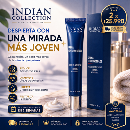 Indian Collection® Reduce bolsas y ojeras