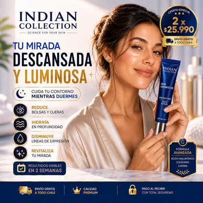 Indian Collection® Reduce bolsas y ojeras