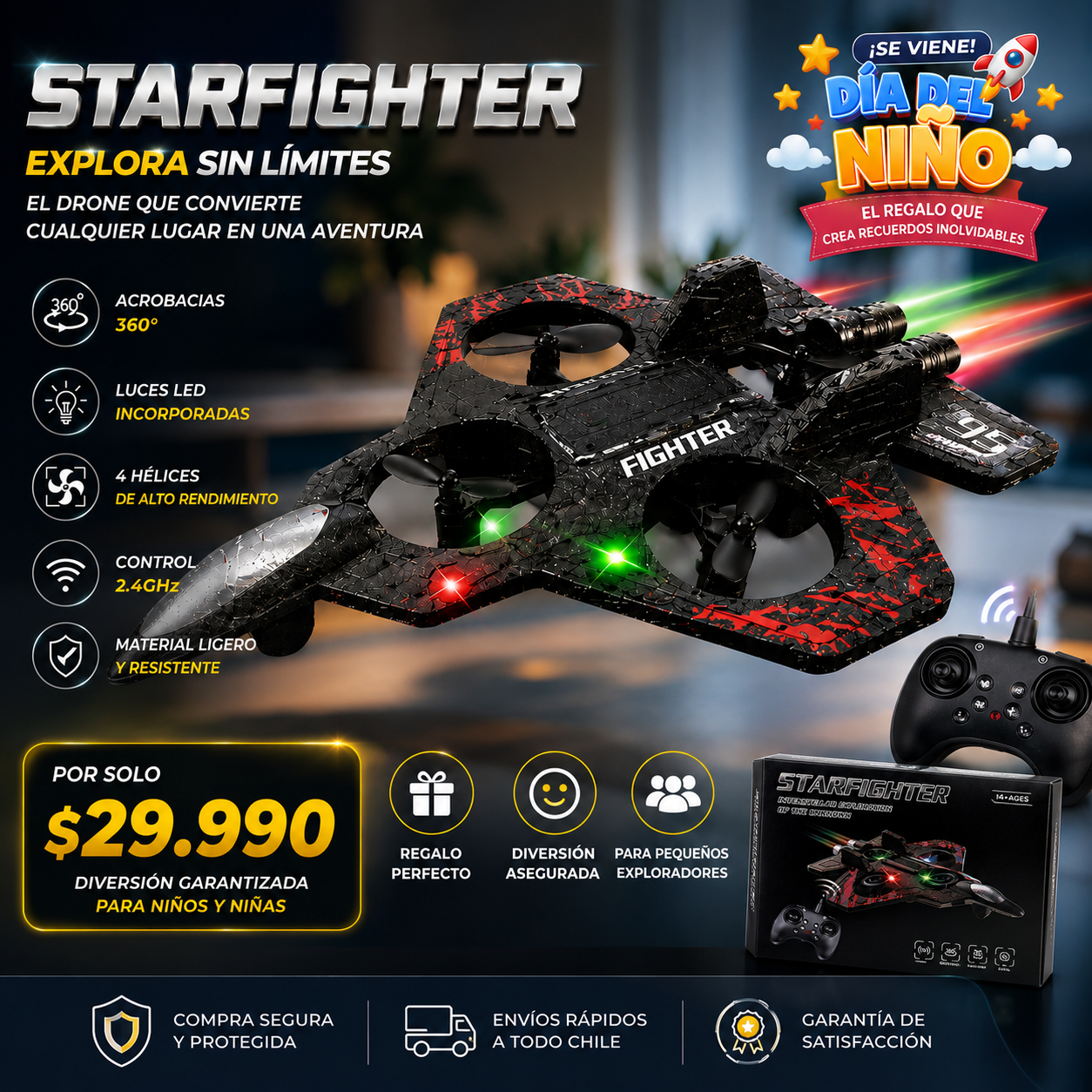 Starfighter® Dron avión a control remoto