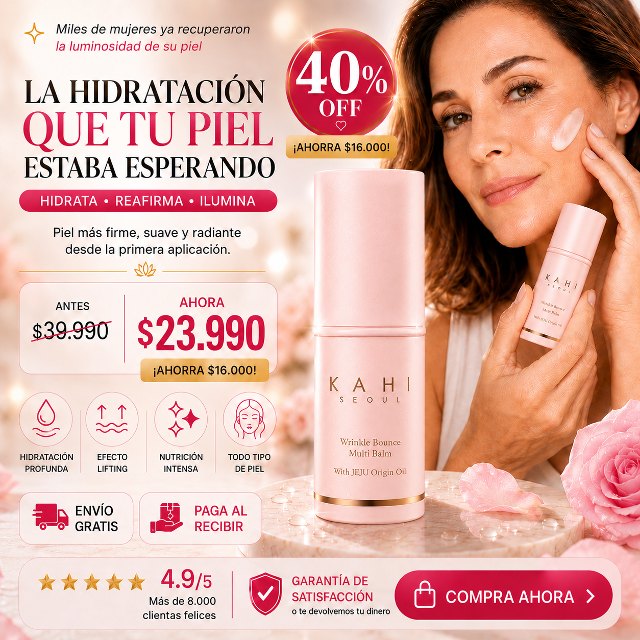 Kahi® Hidratante Antiarrugas Efecto Lifting