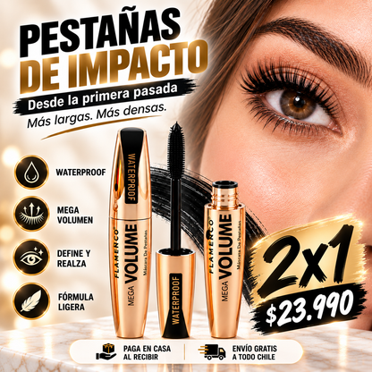 2x1💜 Flamenco® Máscara de Mega Volumen Waterproof